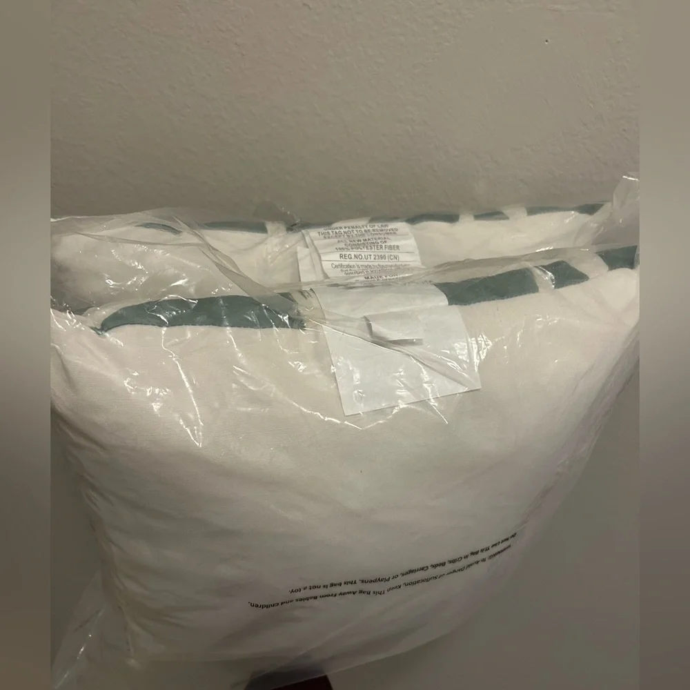 Seafoam Green Patterned Decorative Throw Pillow Room Essentials (2) - Picture 4 of 4